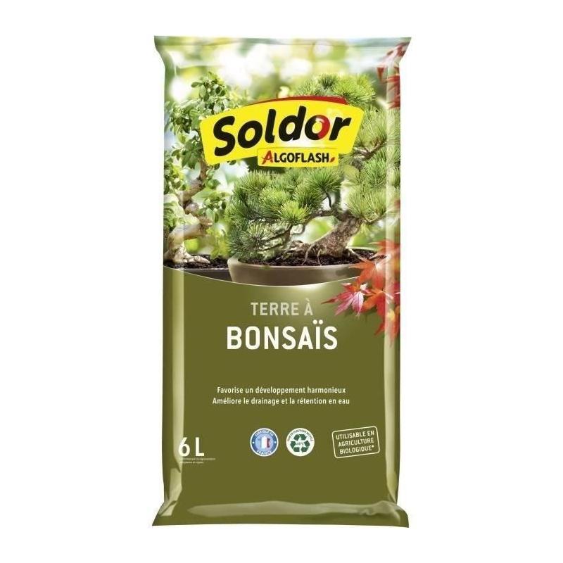 ALGOFLASH Terre à Bonsaïs 6 L - Idéal pour vos plantes en pot