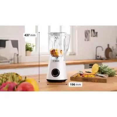Blender VitaPower Bosch MMB6141W - 1200W - 2 vitesses - Bol 2L