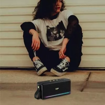 Enceinte Bluetooth CGV 50910 - SolidVibe Max - Subwoffer 20W (2x10W)