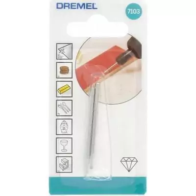 Lot de 2 pointes diamantées 2mm 7103 DREMEL - Précision assurée