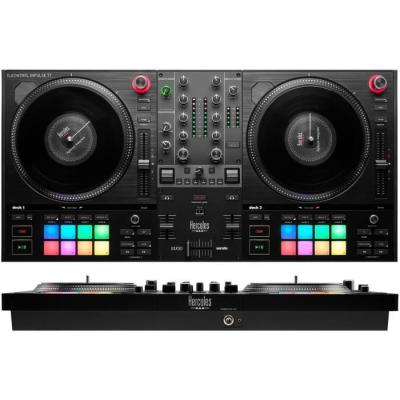 Contrôleur DJ motorisé HERCULES DJCONTROL INPULSE T7 - Platines noires