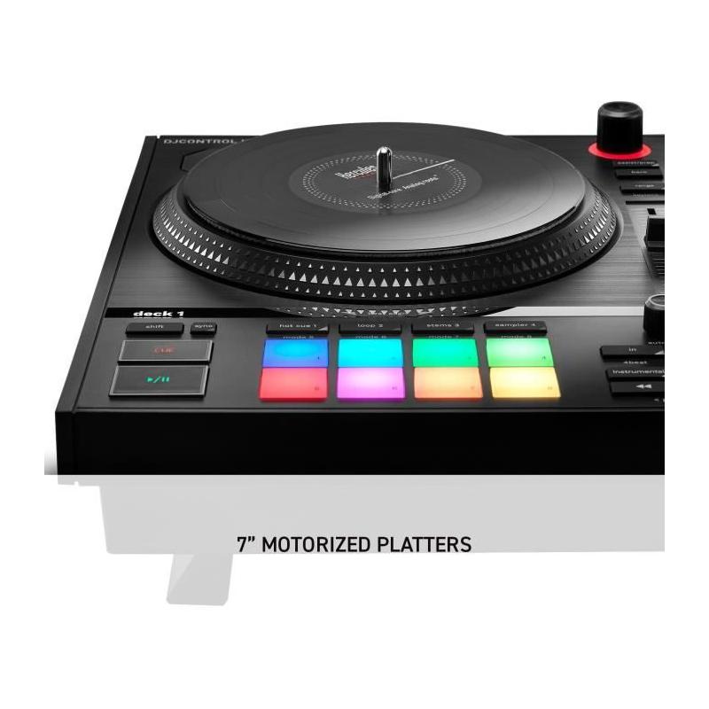 Contrôleur DJ motorisé HERCULES DJCONTROL INPULSE T7 - Platines noires