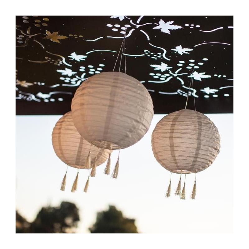 Suspension solaire LED - LUMISKY - Himalaya Ø30cm - Autonomie 8h