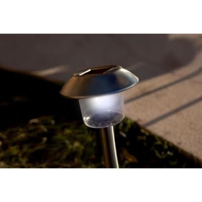 Lot de 8 balises solaires LED blanc froid - Élégance et luminosité pour votre extérieur