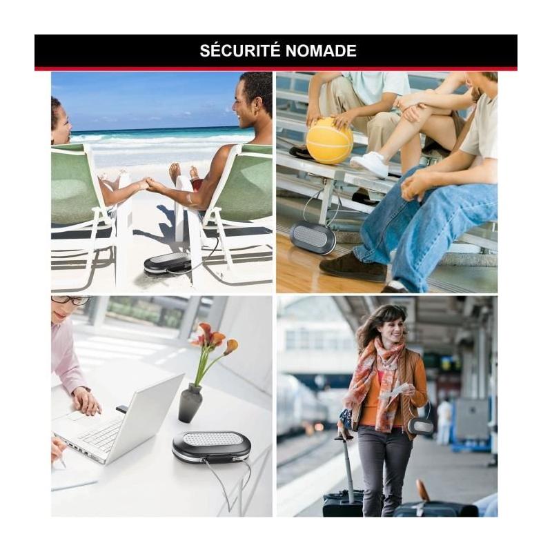 Mini Coffre-fort Portable - MASTER LOCK - Blanc - Avec Câble