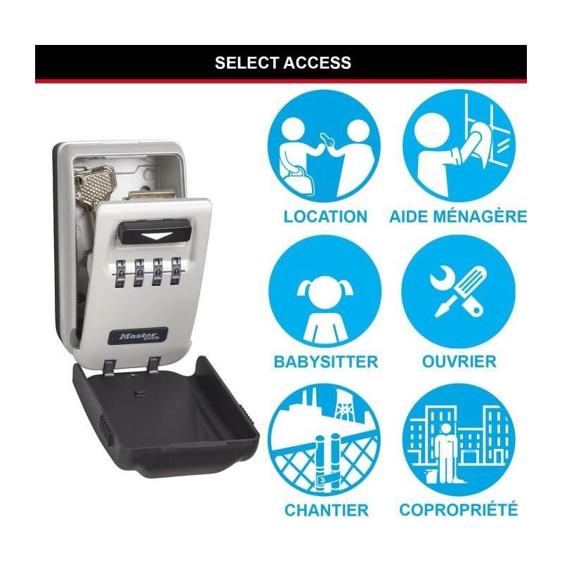 Boîte à clés Masterlock 5425EURD Format M - Sécurité Compacte