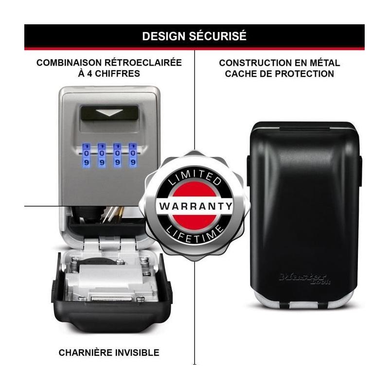 Boîte à clés Masterlock 5425EURD Format M - Sécurité Compacte