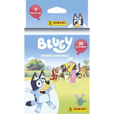 Stickers PANINI Bluey 2 - Blister 7 pochettes - Collection de cartes