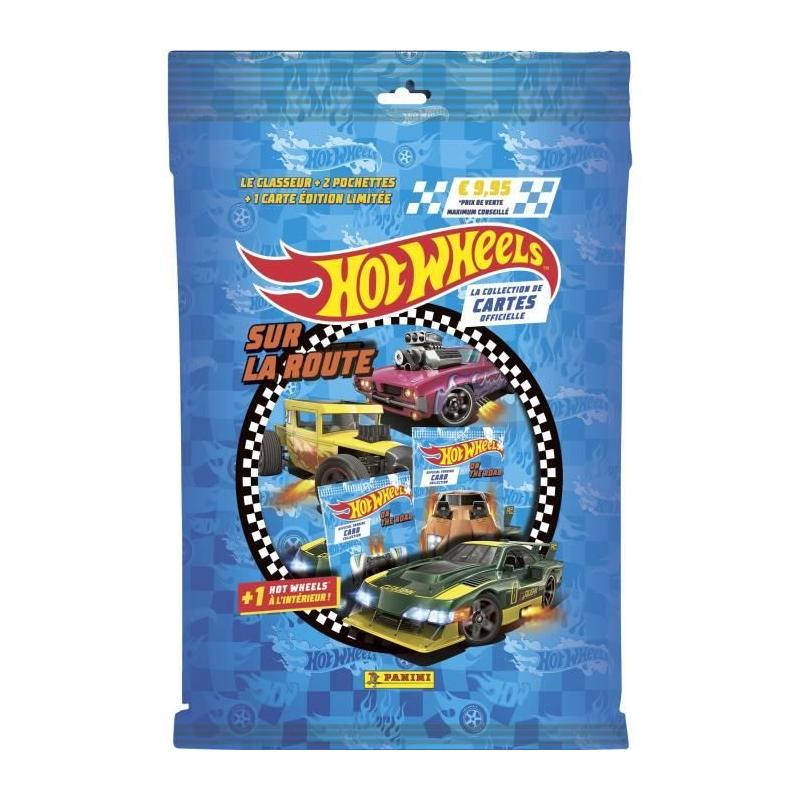 Pack de démarrage - PANINI - Hot Wheels TC - Classeur + 2 pochettes + 1 carte EL - 12 stickers