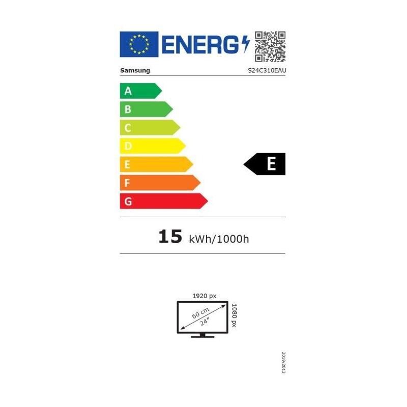 Ecran PC SAMSUNG 24" FHD IPS - 5 ms - 75 Hz - HDMI/VGA