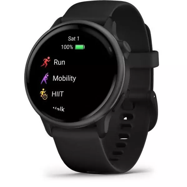 Montre connectée sport - GARMIN - Vivoactive 6 - Ecran AMOLED - GPS - Noir/Gris foncé