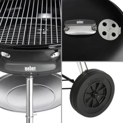 Barbecue Weber COMPACT KETTLE 57 CM noir - Dimensions pratiques