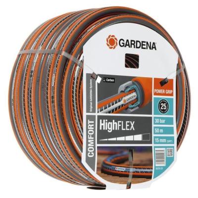 Tuyau d'arrosage Comfort HighFlex GARDENA 50m Ø15mm - Anti noeud - Garantie 20 ans