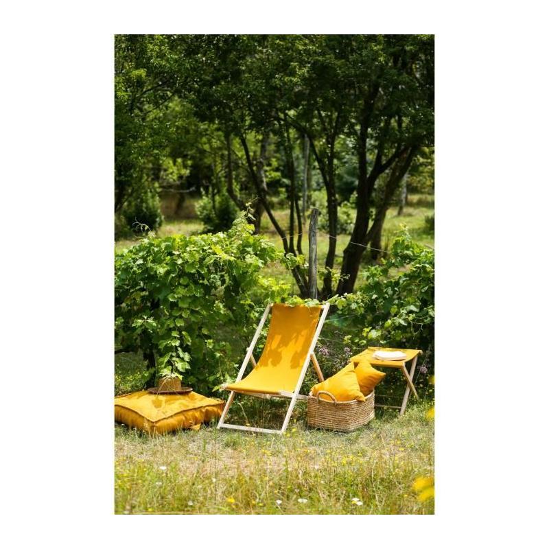 Chilienne agrafée JARDIN PRIVE Cumin - Confort et style pour vos moments de détente!