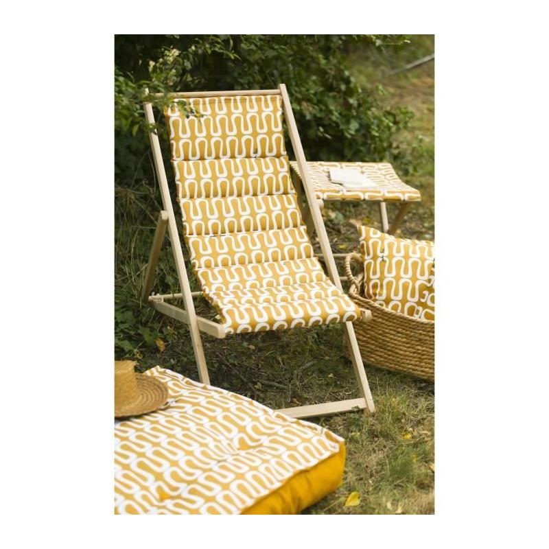 Chilienne matelassée pour un bain de soleil confortable - ELECTRO - Cumin