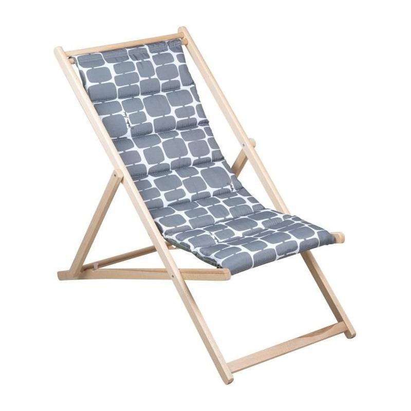 Chilienne matelassée - JARDIN PRIVE - FUTURISTE - Mastic - Confortable