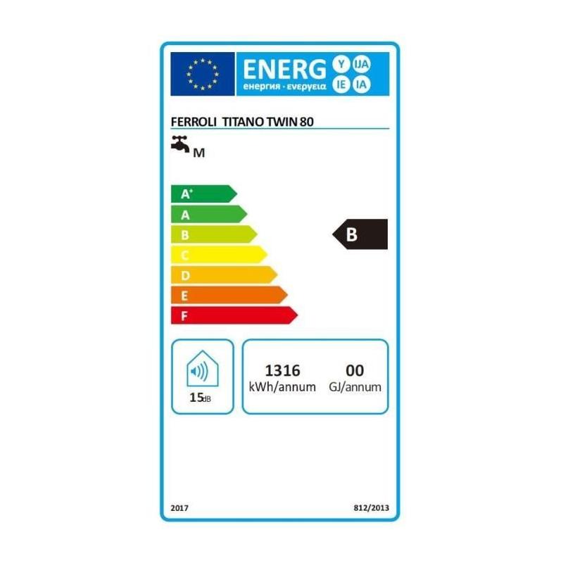 Chauffe-eau électrique Ferroli TITANO TWIN 80L - Vertical - Anode Magnésium - Blanc : compact et performant