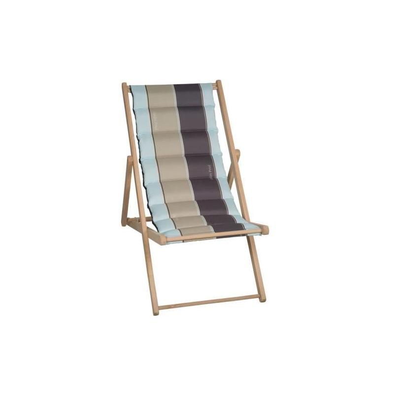 Chilienne matelassée JARDIN PRIVE - Made in France - Gris