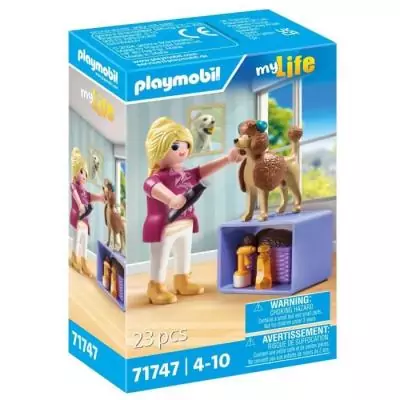 Toiletteuse et Caniche Playmobil avec Accessoires - Univers Miniature Toiletteuse et Caniche Playmobil avec Accessoires - Univers Miniature