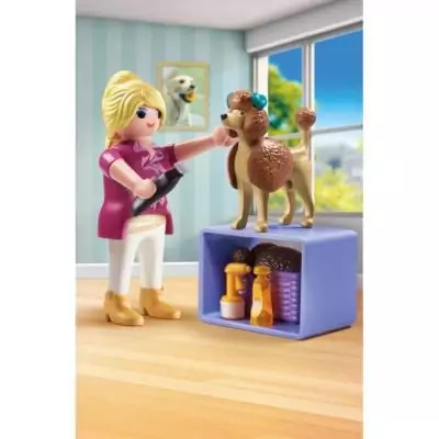 Toiletteuse et Caniche Playmobil avec Accessoires - Univers Miniature Toiletteuse et Caniche Playmobil avec Accessoires - Univers Miniature