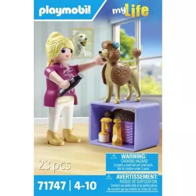 Toiletteuse et Caniche Playmobil avec Accessoires - Univers Miniature Toiletteuse et Caniche Playmobil avec Accessoires - Univers Miniature