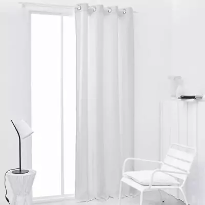 Rideau Blanc Isolant à Oeillets 140x240 cm - Promo!