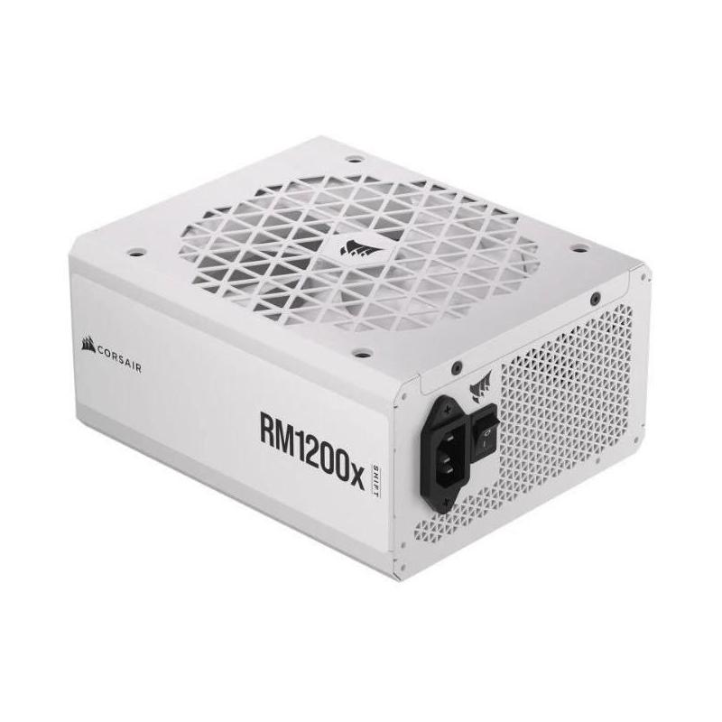 Bloc d'alimentation CORSAIR RM1200x Shift White - 1200W Gold 80 Plus