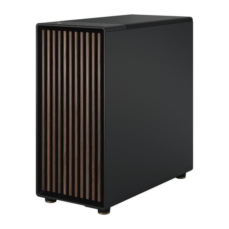Boîtier PC élégant en bois et alliage - FRACTAL DESIGN - North XL Charcoal Black TG Dark