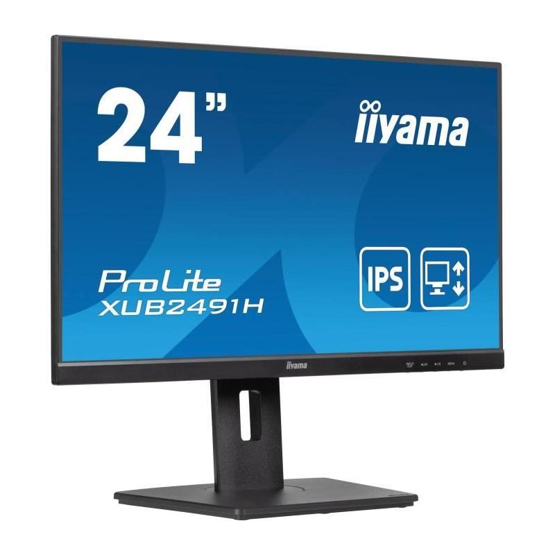Écran PC IIYAMA XUB2491H-B1 23,8" FHD IPS 100Hz - Noir