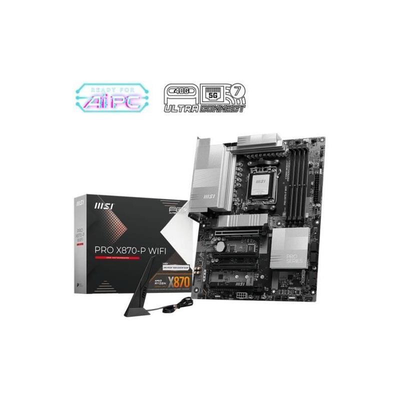 Carte mère MSI PRO X870-P WiFi : Wi-Fi 7, PCIe Gen5, EZ M.2 Shield Frozr II