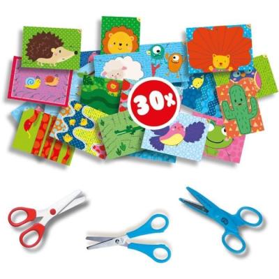 Apprends à découper en toute sécurité avec ces ciseaux pour enfant - Multicolore