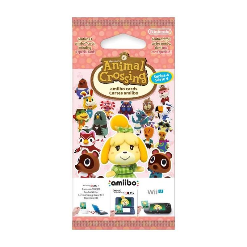Cartes Amiibo Animal Crossing Série 4 - Pack de 3 cartes collector