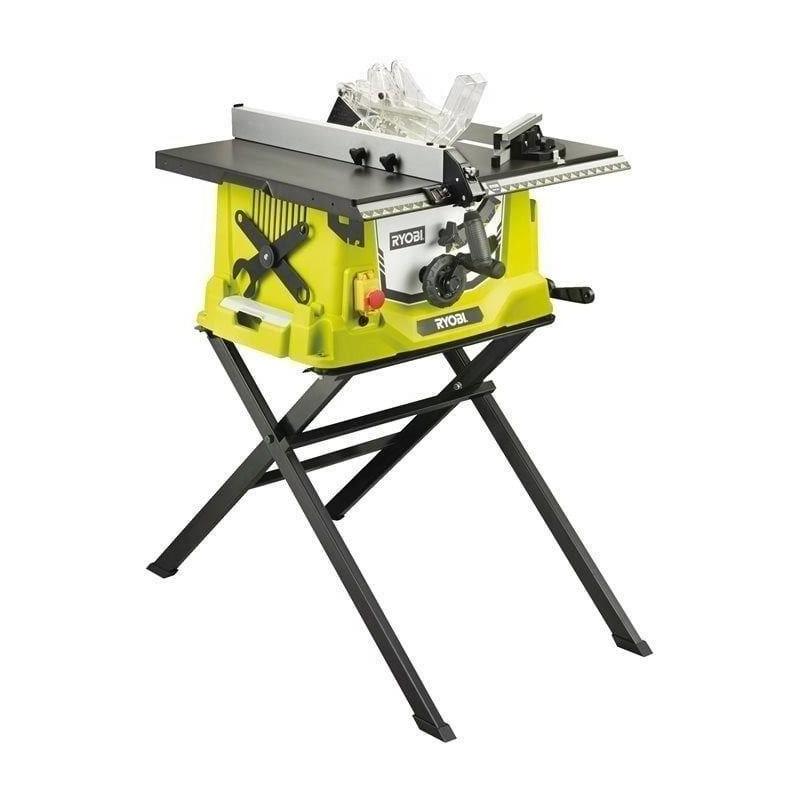 Scie sur table RYOBI 1 800W + pied retractable - RTS1800S-G