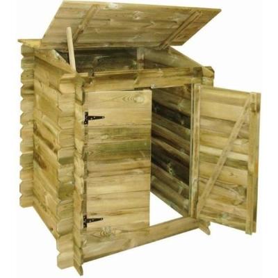 Coffre de rangement filtration UBBINK Classic en bois traité autoclave