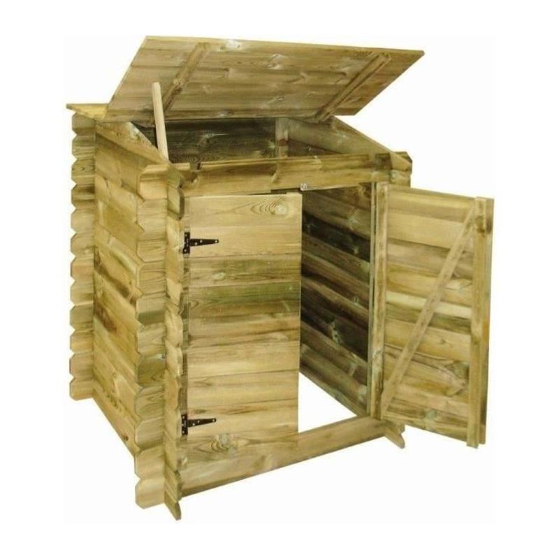 Coffre de rangement filtration UBBINK Classic en bois traité autoclave