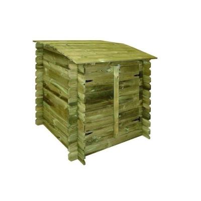 Coffre de rangement filtration UBBINK Classic en bois traité autoclave