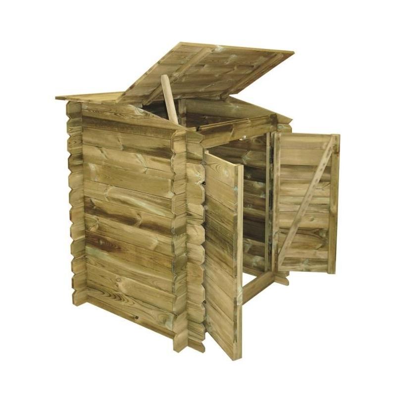 Coffre de rangement filtration UBBINK Classic en bois traité autoclave