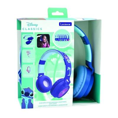Casque lumineux pliable Stitch Bluetooth 3D vol. limité
