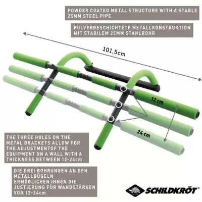 Barre porte de traction multifonctionnelle SCHILDKRÖT - Dimensions compactes