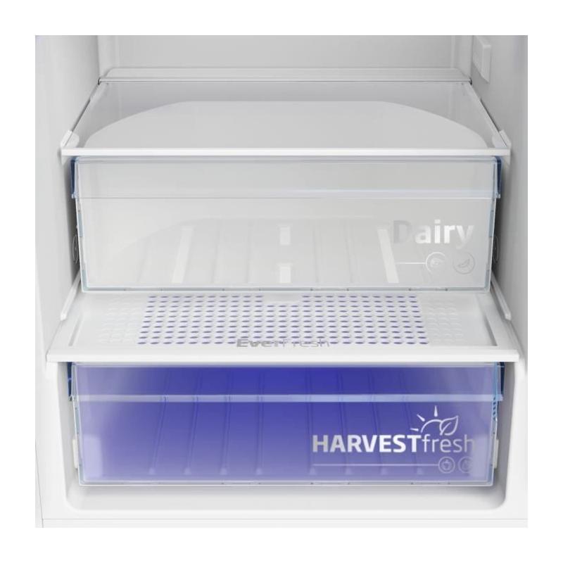 Réfrigérateur intégrable combiné BEKO BCSA285E4ZSN - 271L - Blanc
