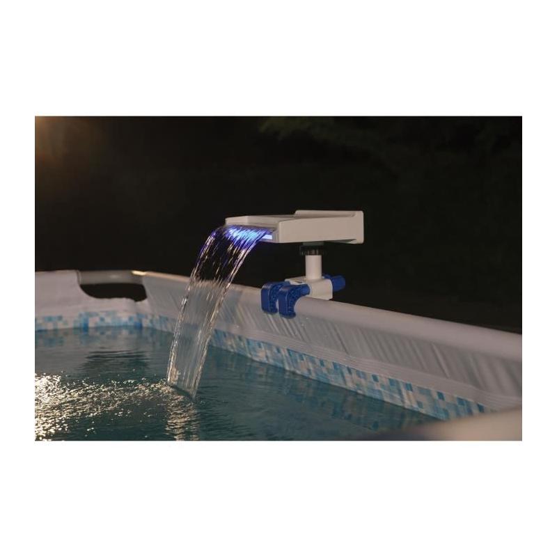 Fontaine cascade LED pour piscine hors sol - Bestway