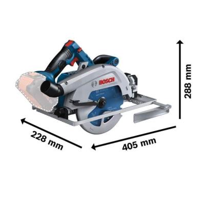 Scie circulaire Bosch Professional BITURBO GKS 18V-68 GC - Performances et précision