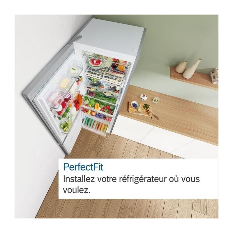 Réfrigérateur combiné BOSCH - 440L - No Frost - INOX