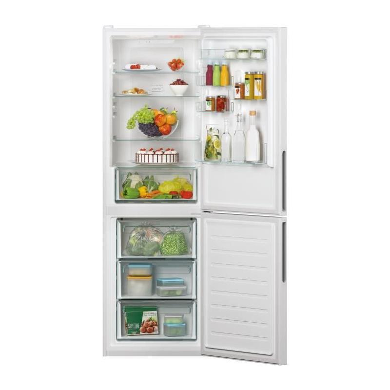 Réfrigérateur Combiné CANDY - Classe E - 341 L - Blanc