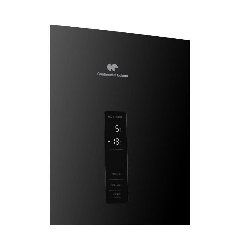 Réfrigérateur combiné CEFC323NFB: 323L Total No Frost - Noir