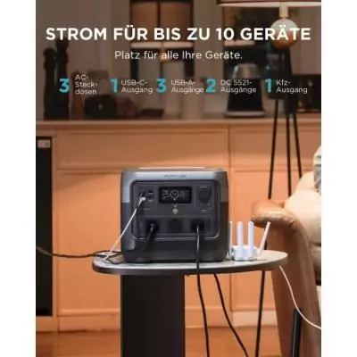 Générateur électrique portable RIVER 2 PRO 768Wh - Puissance maximale 800W