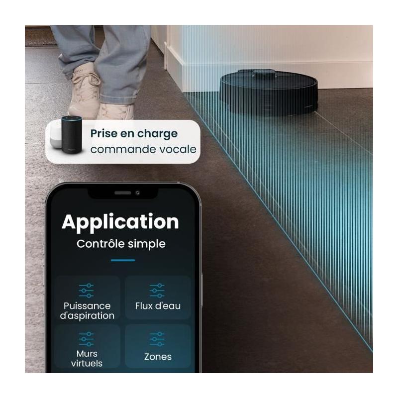 Aspirateur Robot EZIclean I-BOT Z6 MAX: Connecté, Puissant et Compact