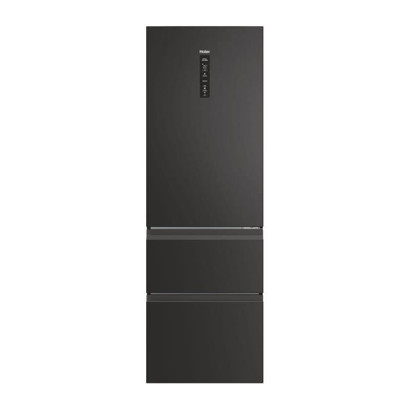 Réfrigérateur Combiné HAIER 3D 60 Series 5 HTW5618ENPT Noir - 360 L