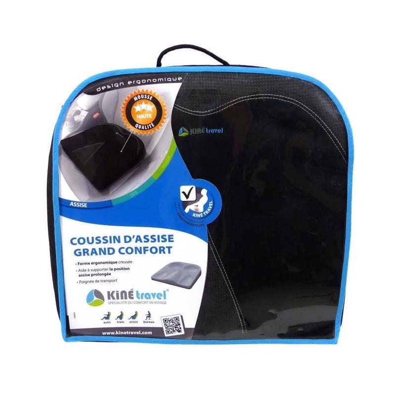 Coussin d'assise confort pour voyager - Dimensions compactes