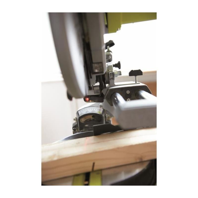 Scie à coupe d'onglets radiale 2000W - lame 254mm - guidage laser et LED